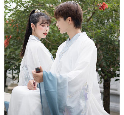 Couple Matching Dragon Embroidered Hanfu Costume / Set SpreePicky