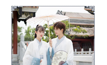 Couple Matching Dragon Embroidered Hanfu Costume / Set SpreePicky