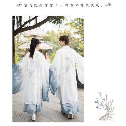 Couple Matching Dragon Embroidered Hanfu Costume / Set SpreePicky