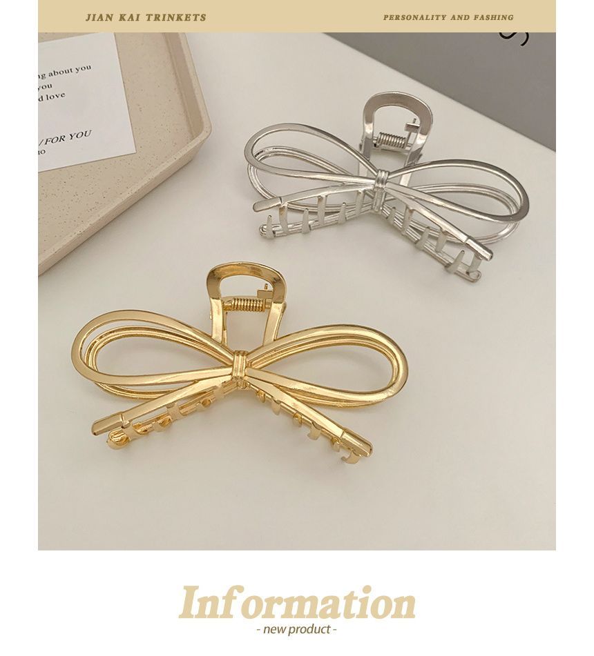 Bow Alloy Hair Clamp SpreePicky