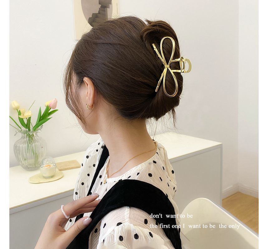 Bow Alloy Hair Clamp SpreePicky