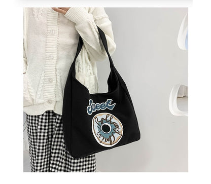 Donut Embroidered Shoulder Bag mySite