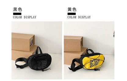 Lettering Print Crossbody Bag mySite