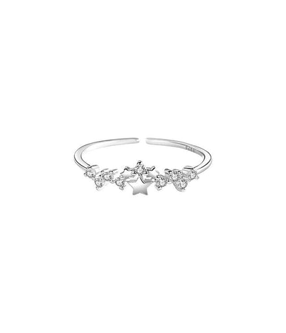 Star Sterling Silver Ring / Layered Sterling Silver Ring SpreePicky