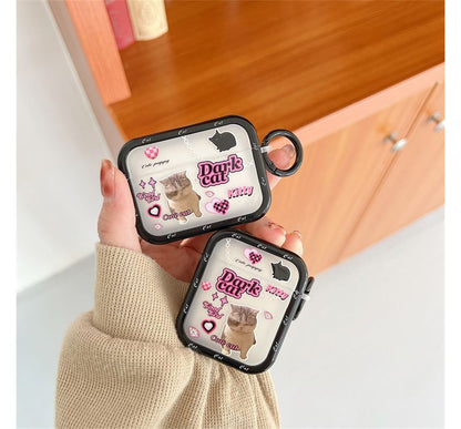 Cat Lettering AirPods / Pro Earphone Case Skin SpreePicky