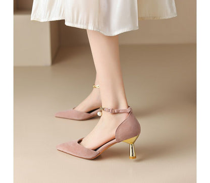 High Heel Pointy D'Orsay Sandals SpreePicky