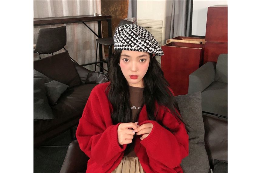 Houndstooth Beret SpreePicky