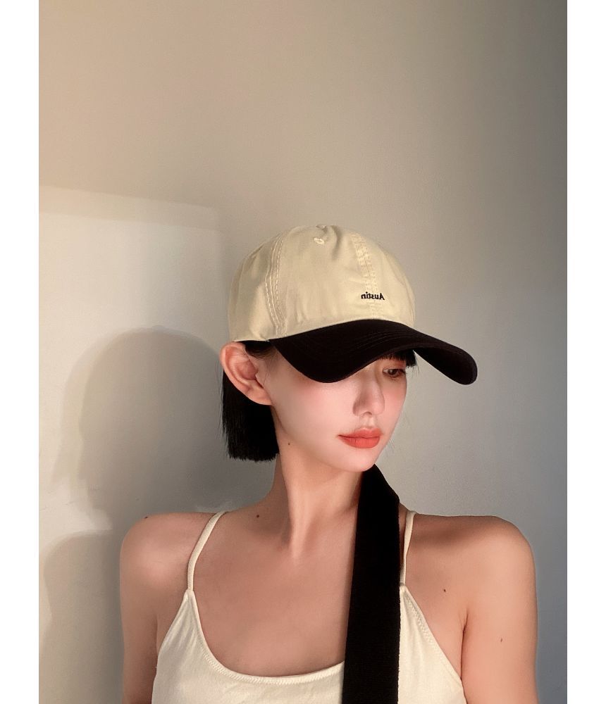 Letter Embroidered Baseball Cap SpreePicky