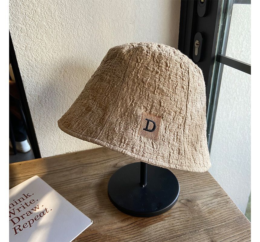 Letter Applique Bucket Hat SpreePicky