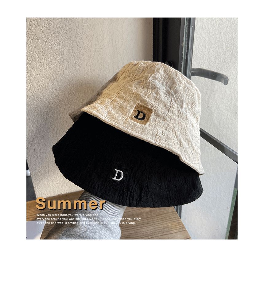 Letter Applique Bucket Hat SpreePicky