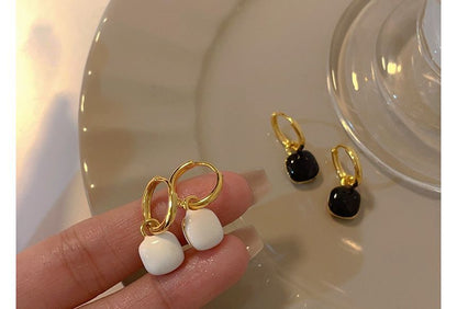 Enamel Geometric Drop Earring SpreePicky