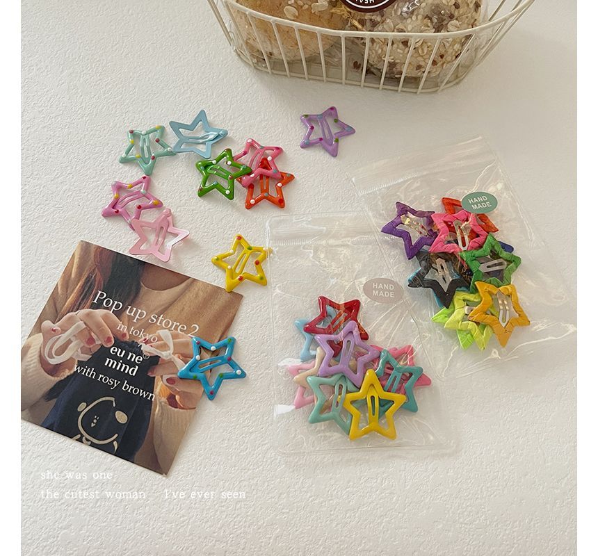 Set of 10: Star Hair Clip SpreePicky