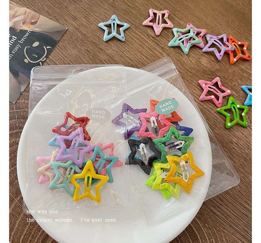 Set of 10: Star Hair Clip SpreePicky