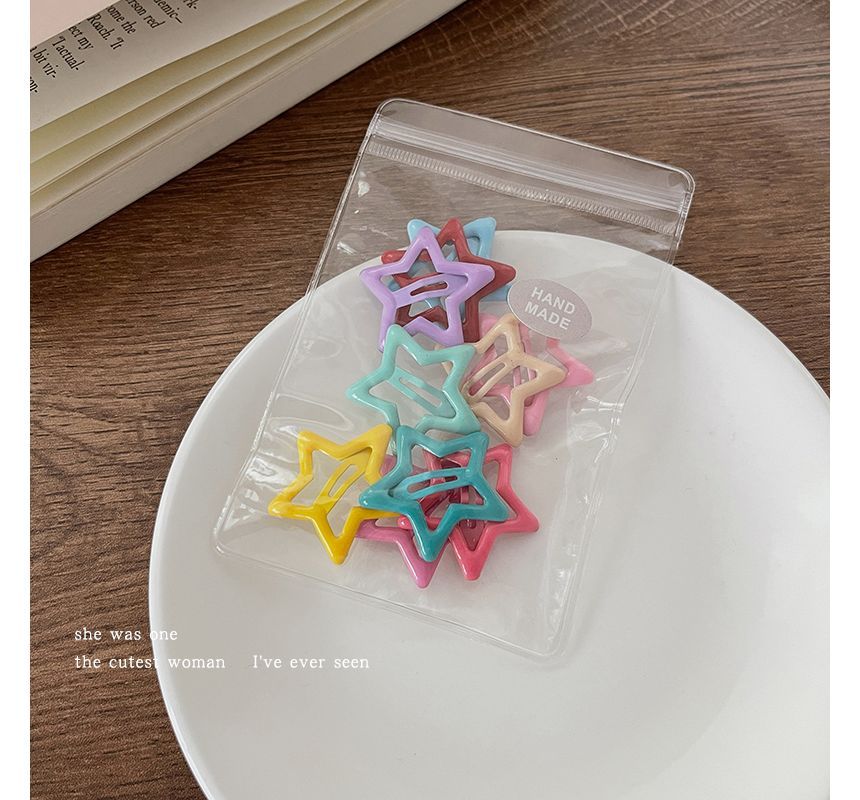 Set of 10: Star Hair Clip SpreePicky