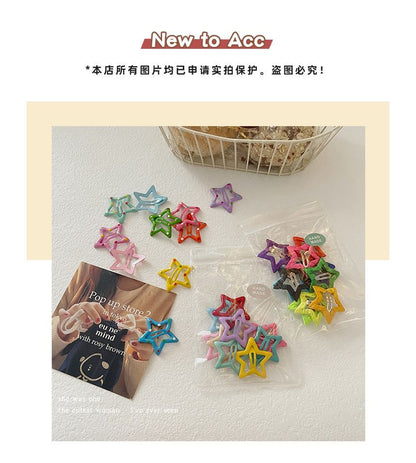 Set of 10: Star Hair Clip SpreePicky