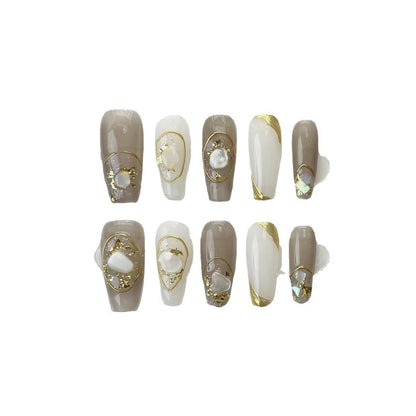 Shell Faux Nail Tips SpreePicky