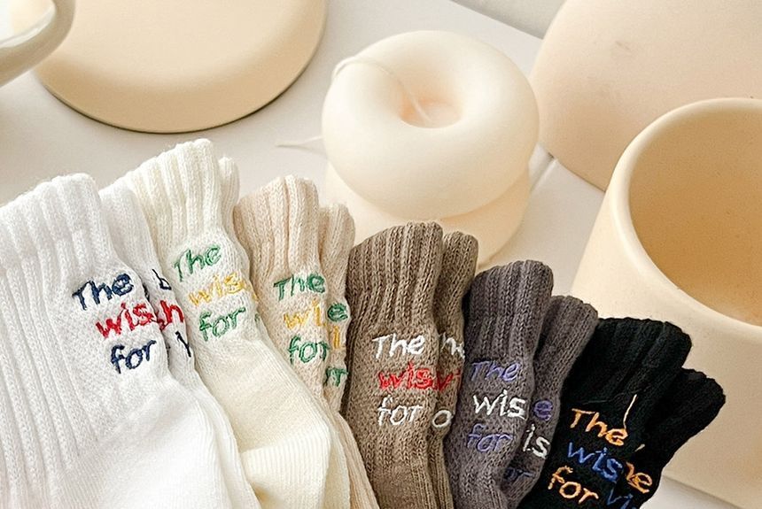 Lettering Socks Set SpreePicky