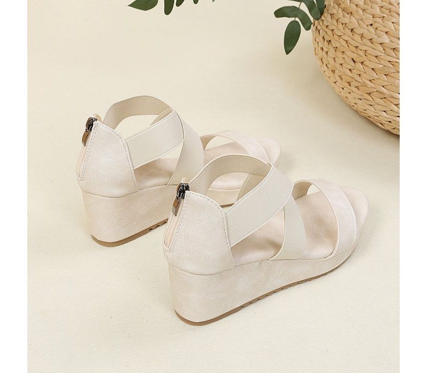 Criss Cross Wedge Sandals SpreePicky