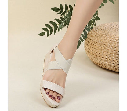 Criss Cross Wedge Sandals SpreePicky