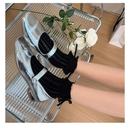 Ruffle Bow Short Socks SpreePicky