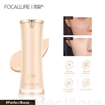 PerfectBase Lasting Poreless Liquid Matte Foundation SpreePicky