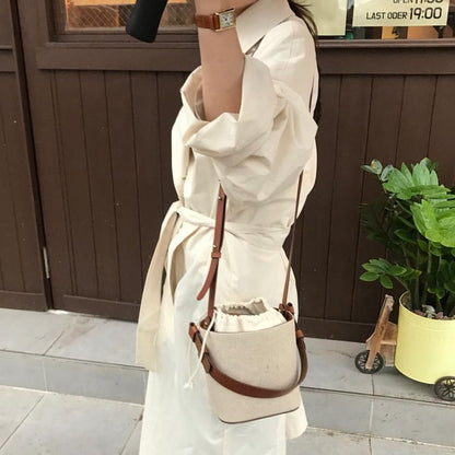 Canvas Bucket Bag SpreePicky