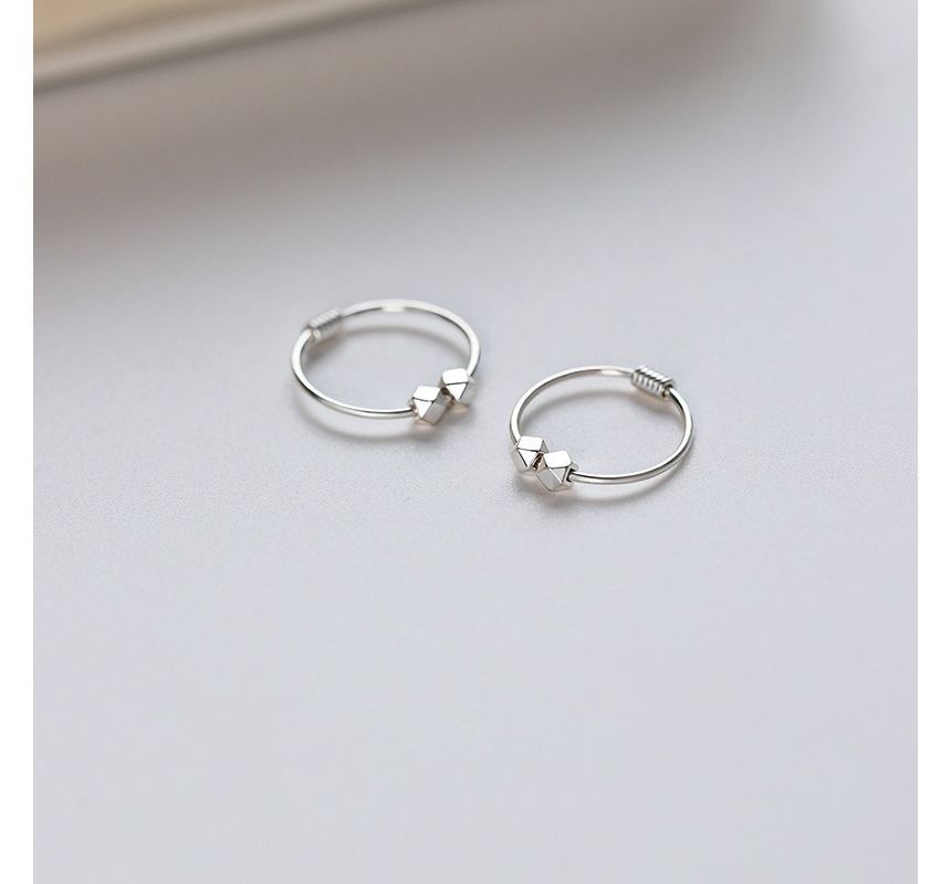 Geometric Alloy Hoop Earring SpreePicky