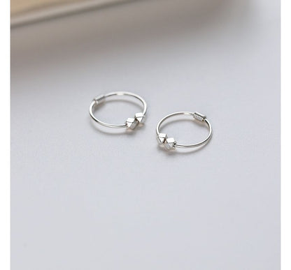 Geometric Alloy Hoop Earring SpreePicky