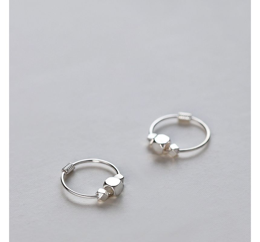 Geometric Alloy Hoop Earring SpreePicky