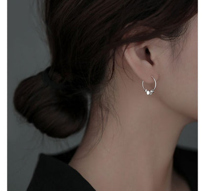 Geometric Alloy Hoop Earring SpreePicky