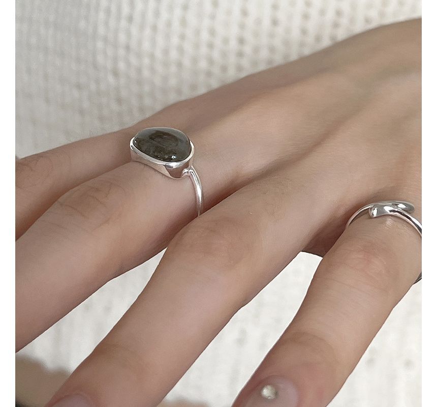 Moonstone Alloy Open Ring / Irregular Alloy Open Ring SpreePicky