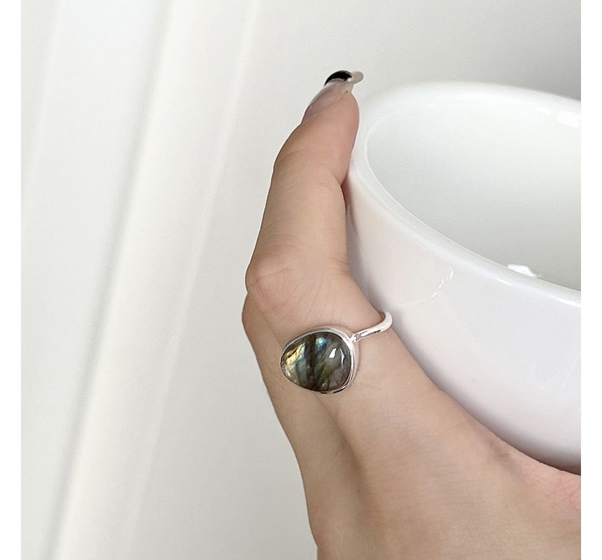 Moonstone Alloy Open Ring / Irregular Alloy Open Ring SpreePicky