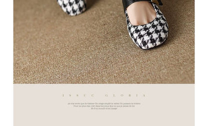 Houndstooth  Mary Jane Shoes SpreePicky