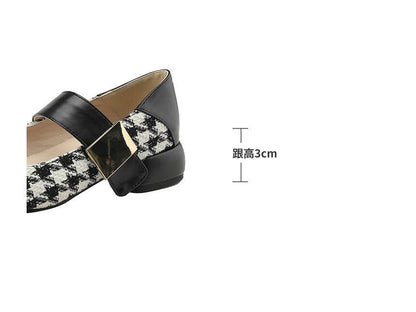 Houndstooth  Mary Jane Shoes SpreePicky