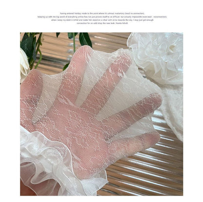 Ruffled Organza Socks SpreePicky