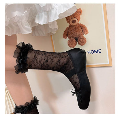 Ruffled Organza Socks SpreePicky