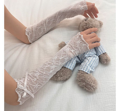 Ribbon Lace Arm Sleeves SpreePicky