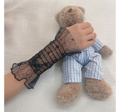 Ribbon Mesh Arm Sleeves SpreePicky