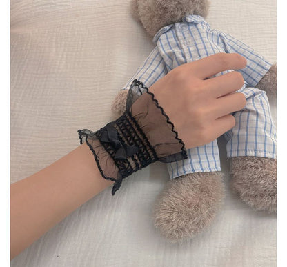 Ribbon Organza Wrist Cuffs SpreePicky