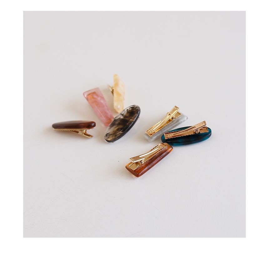 Geometric Resin Hair Clip (various designs) mySite