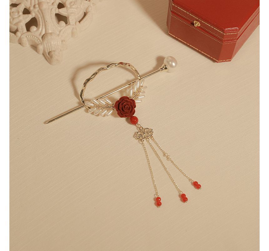 Faux Pearl Alloy Hair Stick (various designs) SpreePicky