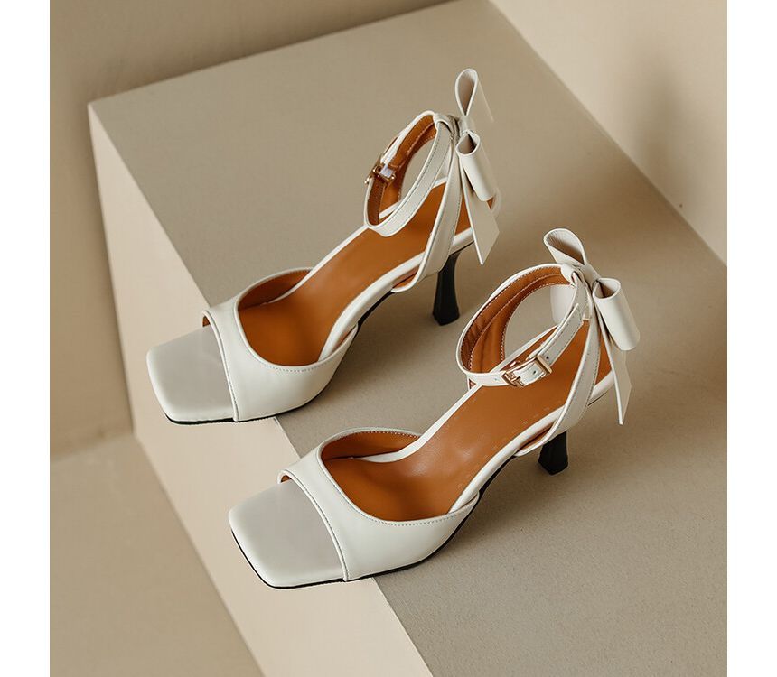 High Heel Plain Sandals SpreePicky