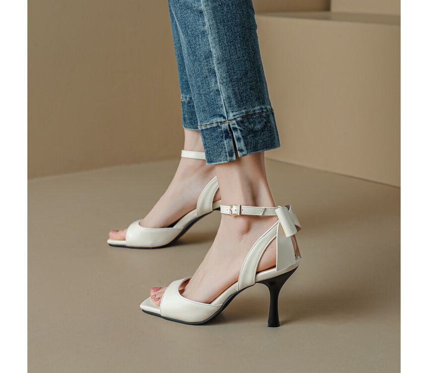 High Heel Plain Sandals SpreePicky