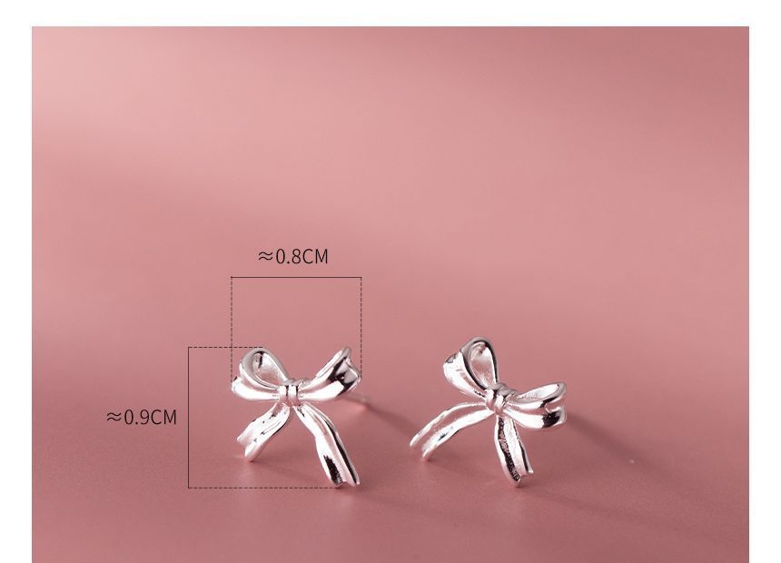 Bow Sterling Silver Earring SpreePicky