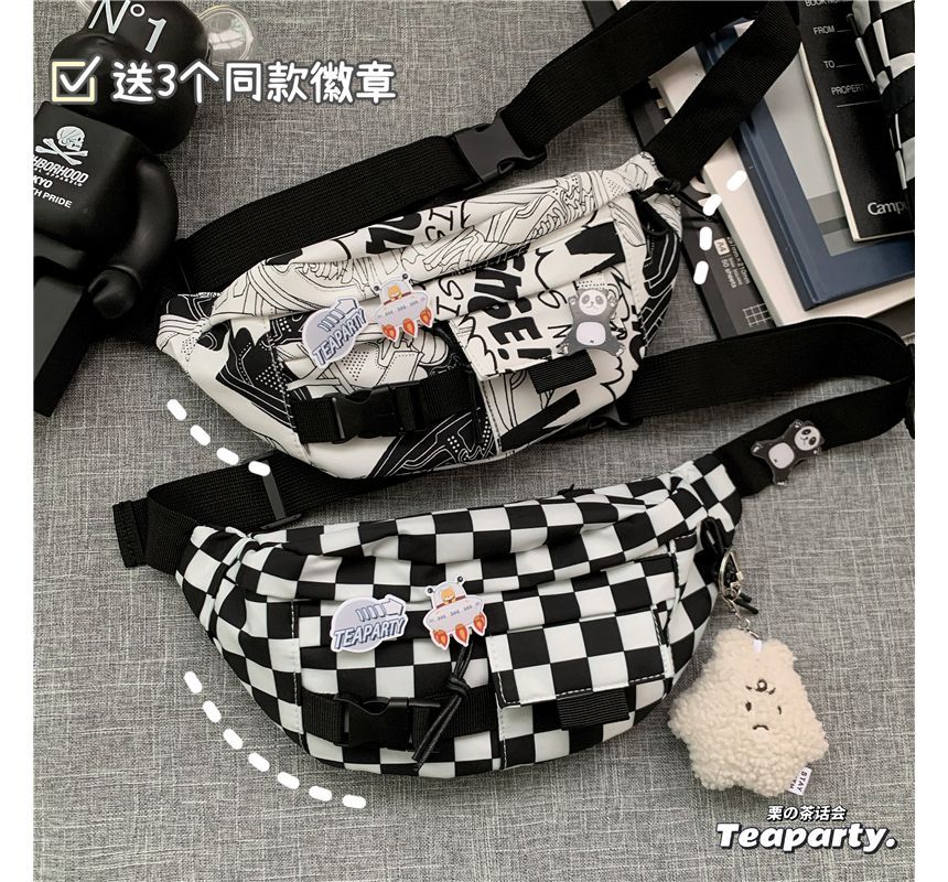 Printed Sling Bag / Bag Charm / Set SpreePicky