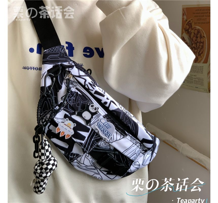 Printed Sling Bag / Bag Charm / Set SpreePicky