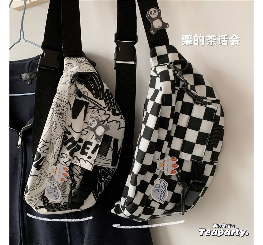 Printed Sling Bag / Bag Charm / Set SpreePicky