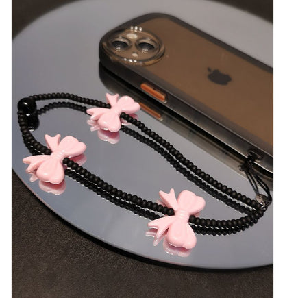 Bow Bead Phone Strap SpreePicky