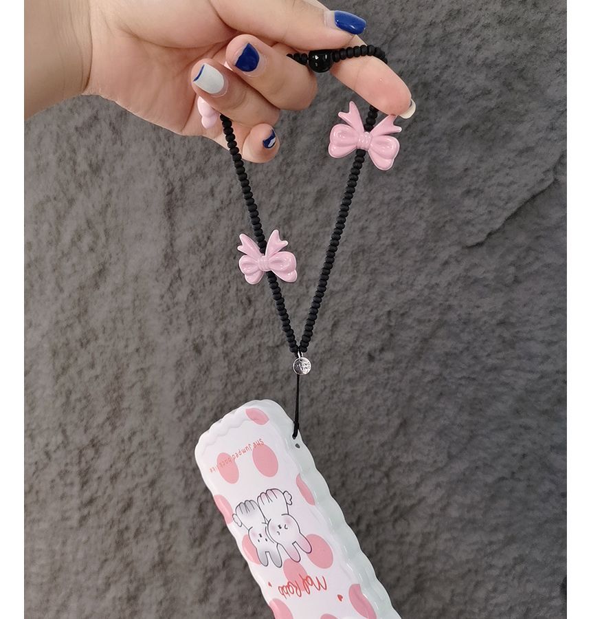 Bow Bead Phone Strap SpreePicky