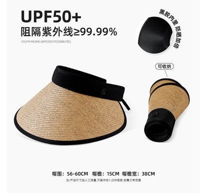 Piped Straw Sun Hat SpreePicky